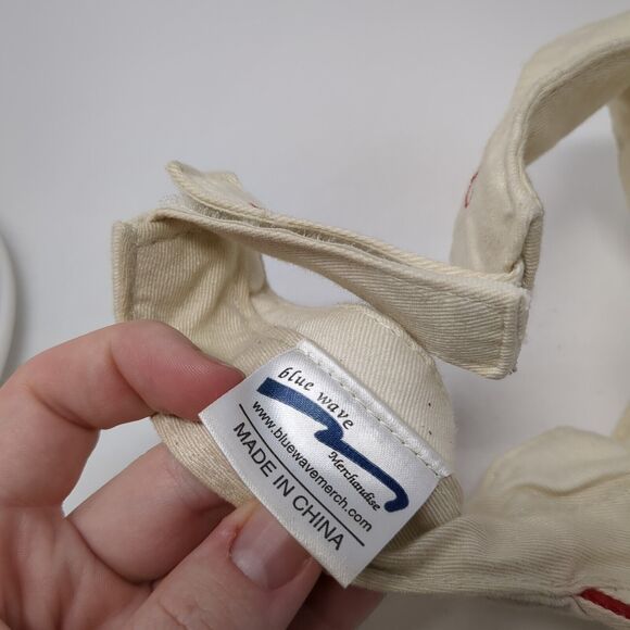 St. Louis Cardinals Strapback Visor Hat Tan One Size Budweiser Blue Wave - Picture 8 of 9